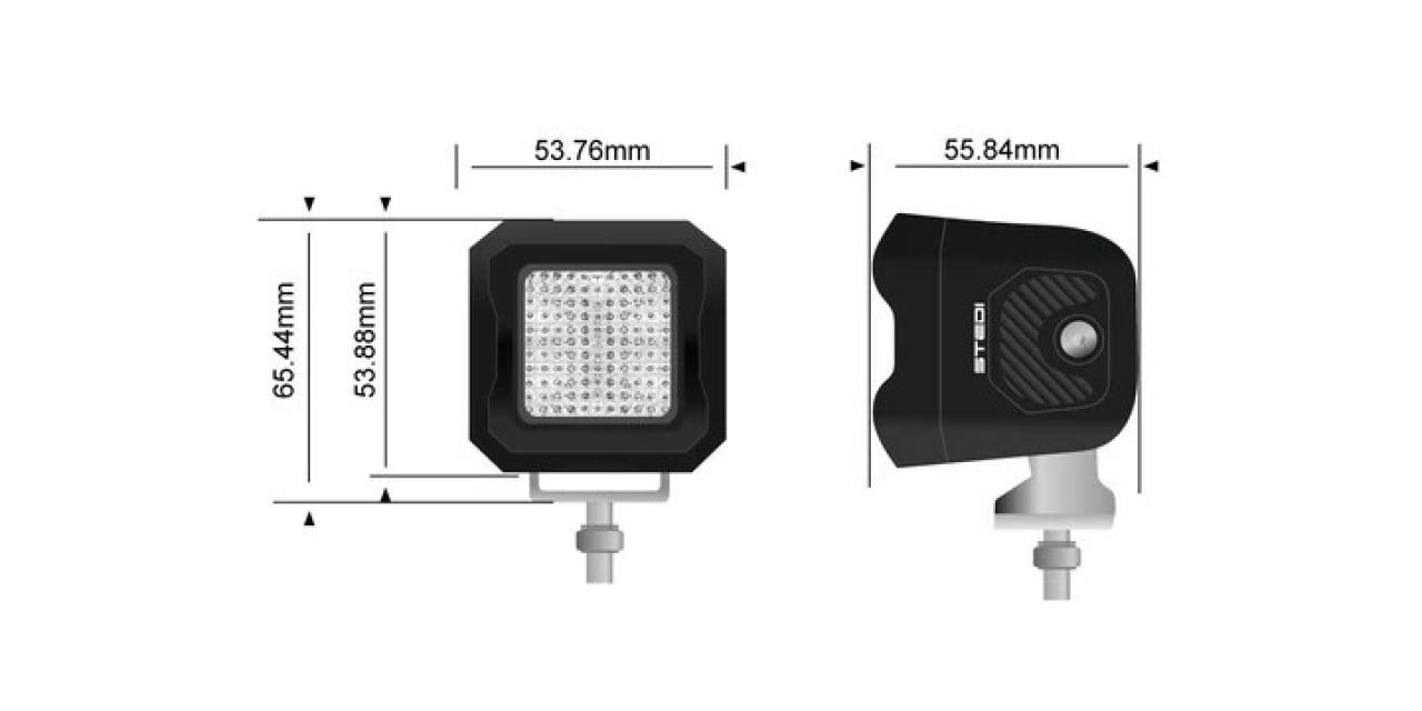 STEDI G1 Black FLOOD Work LED